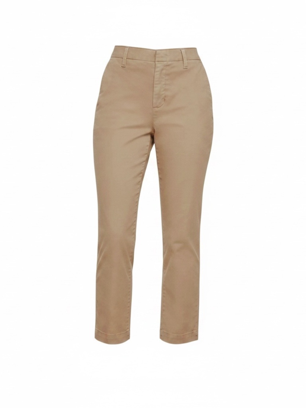 GAP Cropped Straight-Leg Pants in Khaki